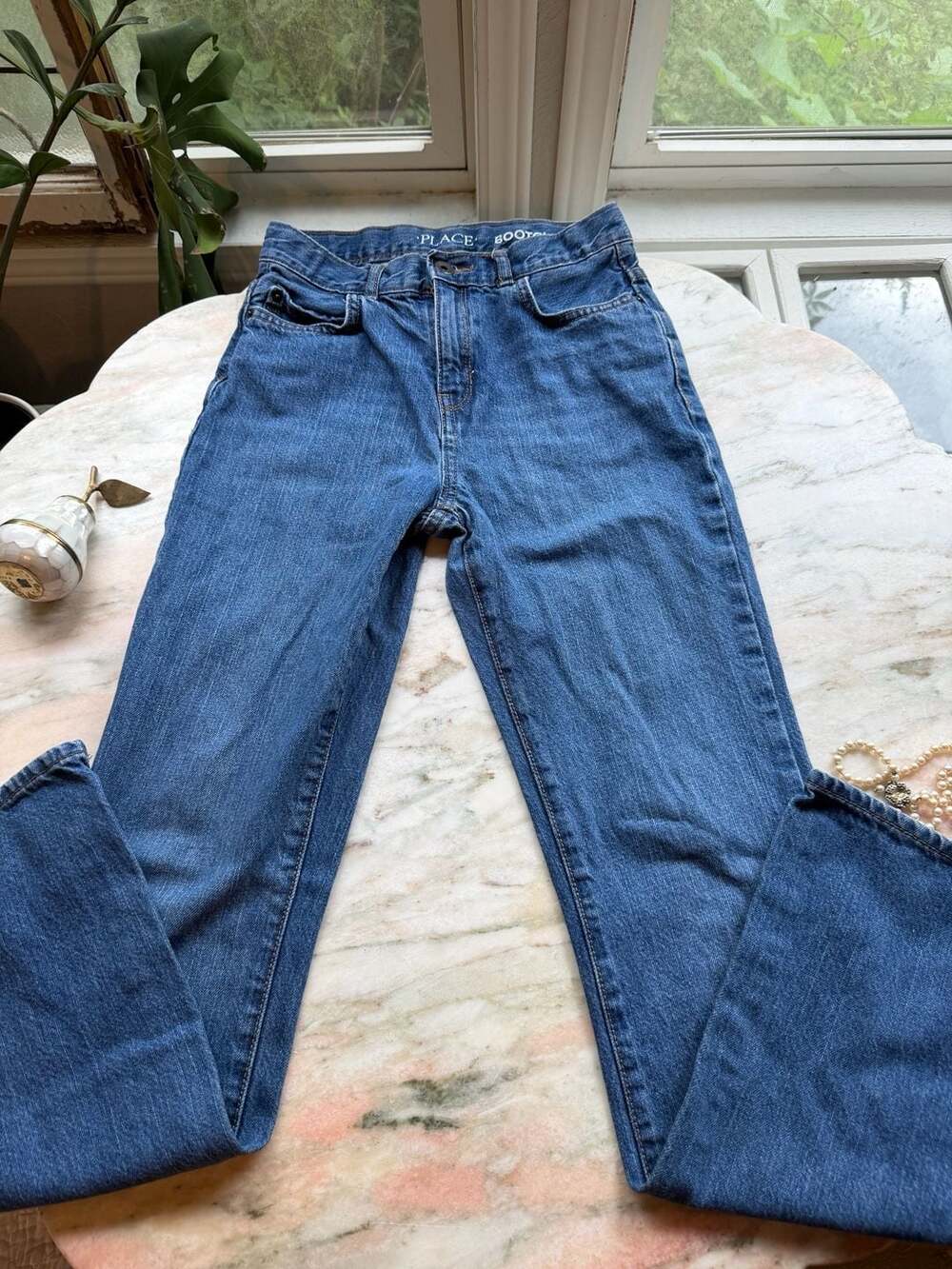 The Children's Place Girls Bootcut Jeans Size 16 Slim